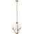 Kichler - 43531NBR - Three Light Mini Chandelier - Thisbe - Natural Brass