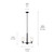 Shailene Three Light Mini Chandelier (43670BK)