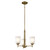 Kichler - 43670NBR - Three Light Mini Chandelier - Shailene - Natural Brass