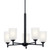 Shailene Five Light Chandelier (43671BK)