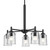 Shailene Five Light Chandelier (43671BKCLR)