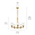 Shailene Five Light Chandelier (43671NBRCLR)