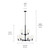 Shailene Nine Light Chandelier (43672BK)