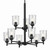 Shailene Nine Light Chandelier (43672BKCLR)