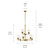 Shailene Nine Light Chandelier (43672NBRCLR)