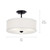 Shailene Three Light Semi Flush Mount (43675BK)
