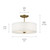 Shailene Three Light Semi Flush Mount (43675NBR)