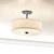 Shailene Three Light Semi Flush Mount (43692BK)