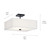 Shailene Three Light Semi Flush Mount (43693BK)