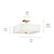 Shailene Three Light Semi Flush Mount (43693NBR)