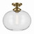 Kichler - 43913NBR - One Light Semi Flush Mount - Avery - Natural Brass