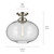Avery One Light Semi Flush Mount (43913NI)