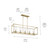 Crosby Five Light Linear Chandelier (43995NBR)
