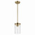 Kichler - 43996NBR - One Light Mini Pendant - Crosby - Natural Brass