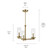 Crosby Three Light Chandelier (43997NBR)