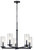 Kichler - 43999BK - Five Light Chandelier - Crosby - Black