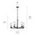 Crosby Five Light Chandelier (43999BK)