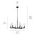 Crosby Six Light Chandelier (44013BK)