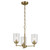 Kichler - 44029NBR - Three Light Mini Chandelier - Winslow - Natural Brass