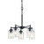 Winslow Five Light Chandelier (44030BK)
