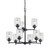 Winslow Nine Light Chandelier (44031BK)