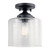 Kichler - 44033BK - One Light Semi Flush Mount - Winslow - Black
