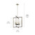 Lente Four Light Foyer Pendant (44251MOK)