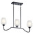 Kichler - 44379BK - Three Light Linear Chandelier - Valserrano - Black