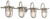 Kichler - 45134NI - Four Light Bath - Caparros - Brushed Nickel