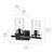 Crosby Two Light Bath (45496BKCLR)