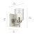 Shailene One Light Wall Sconce (45572NICLR)