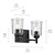 Shailene Two Light Bath (45573BKCLR)