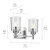 Shailene Two Light Bath (45573CHCLR)