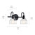 Avery Two Light Bath (45972BK)