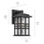 Beacon Square One Light Outdoor Wall Mount (49829BKT)