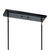 Kitner Three Light Linear Chandelier (52033BK)