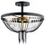 Kichler - 52049BKT - Three Light Semi Flush Mount - Alexia - Textured Black