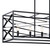 Sevan Five Light Linear Chandelier (52140BK)