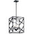 Kichler - 52141BK - Four Light Foyer Pendant - Sevan - Black