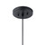 Zailey One Light Pendant (52152BK)