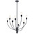 Hatton Eight Light Chandelier (52255BK)