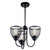 Voclain Three Light Chandelier/Semi Flush Mount (52268BK)