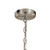 Tula Three Light Chandelier/Semi Flush Mount (52275NI)
