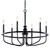 Capitol Hill Six Light Chandelier (52304BK)