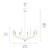 Armand Ten Light Chandelier (52348WH)