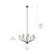 Armand Eight Light Chandelier (52349BK)