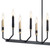 Armand 12 Light Linear Chandelier (52350BK)