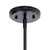 Everett Three Light Chandelier (52377BK)