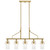 Everett Five Light Linear Chandelier (52379NBR)