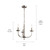 Kennewick Three Light Mini Chandelier (52383NI)